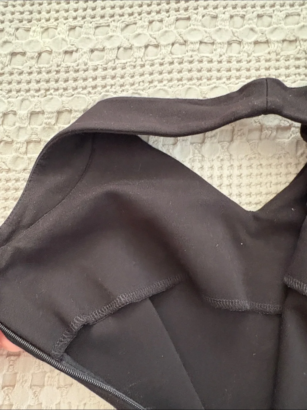 French Connection LBD Black Lace-Trim Tank Dress